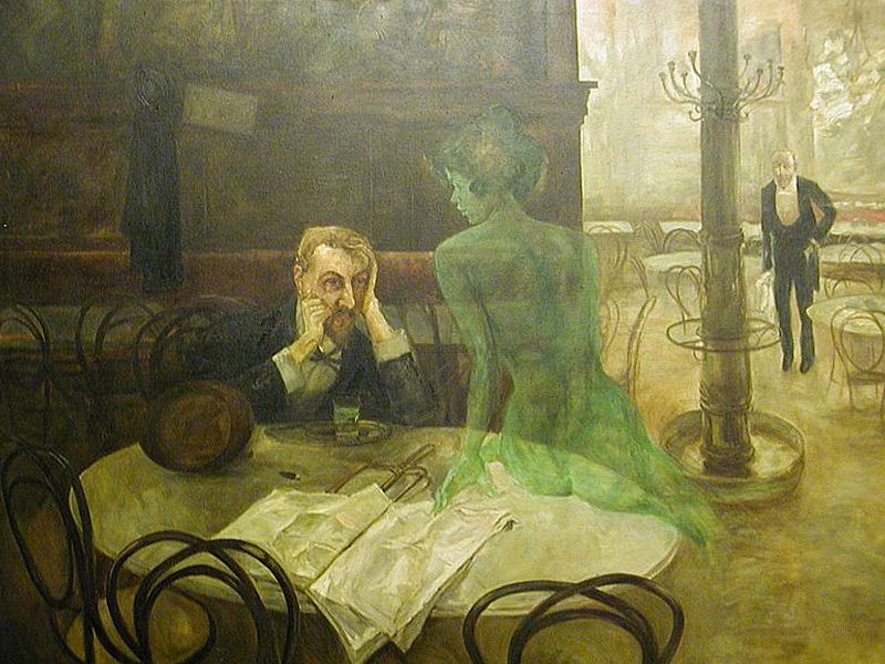 Viktor Oliva 1901 Absinthe Drinker